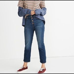 Madewell The Perfect Vintage Jean Clearview Wash Button-Front Size 26